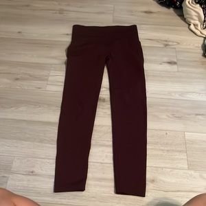 S/M Indero maroon leggings